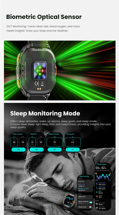 New For XIAOMI Sport Wristband Built-in GPS&Compass BT Call Smartwatch Altimeter Health Monitoring 3ATM Waterproof Swim Watches