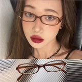 Y2K Small Oval-Square Glasses — view 9