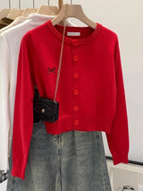 Embroidered Knit Cardigan