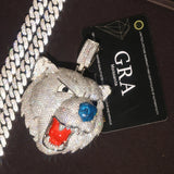 Crystal Bear Pendant Necklace — view 4
