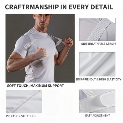 VBOSi Invisible Posture Corrector Adjustable Back Brace Breathable Shoulder Support Belt for Men Women Anti‑Hunchback Spine Pos