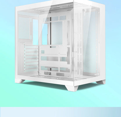 Power train Dreamland PRO PC gaming case ATX MATX ITX motherboard 360water-cooled Sea view room Double-sided glass computer case