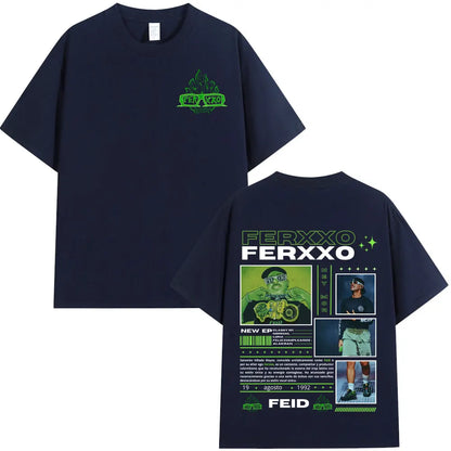 Rapper Feid Ferxxo T-shirt Mens Women Clothing Fashion Hip Hop T-shirts Cotton Casual Comfort Short Sleeve Tee Shirt Streetwear