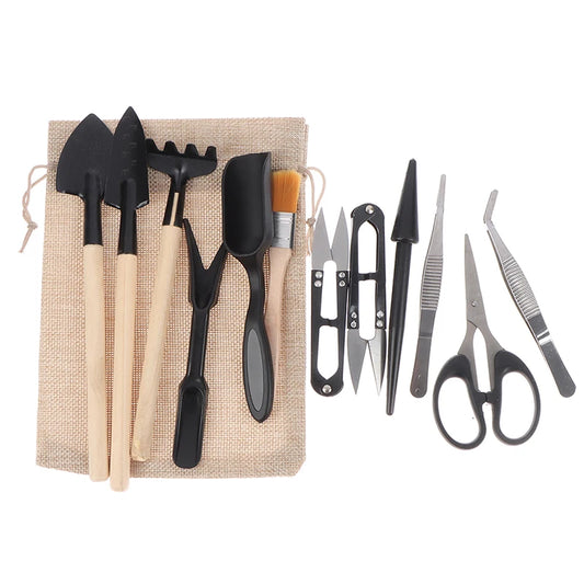 13 Pcs fleshiness Plant Garden Tools Set For Succulents Potted Plants Seedling Starter Spade Pruning Tweezers Scissors