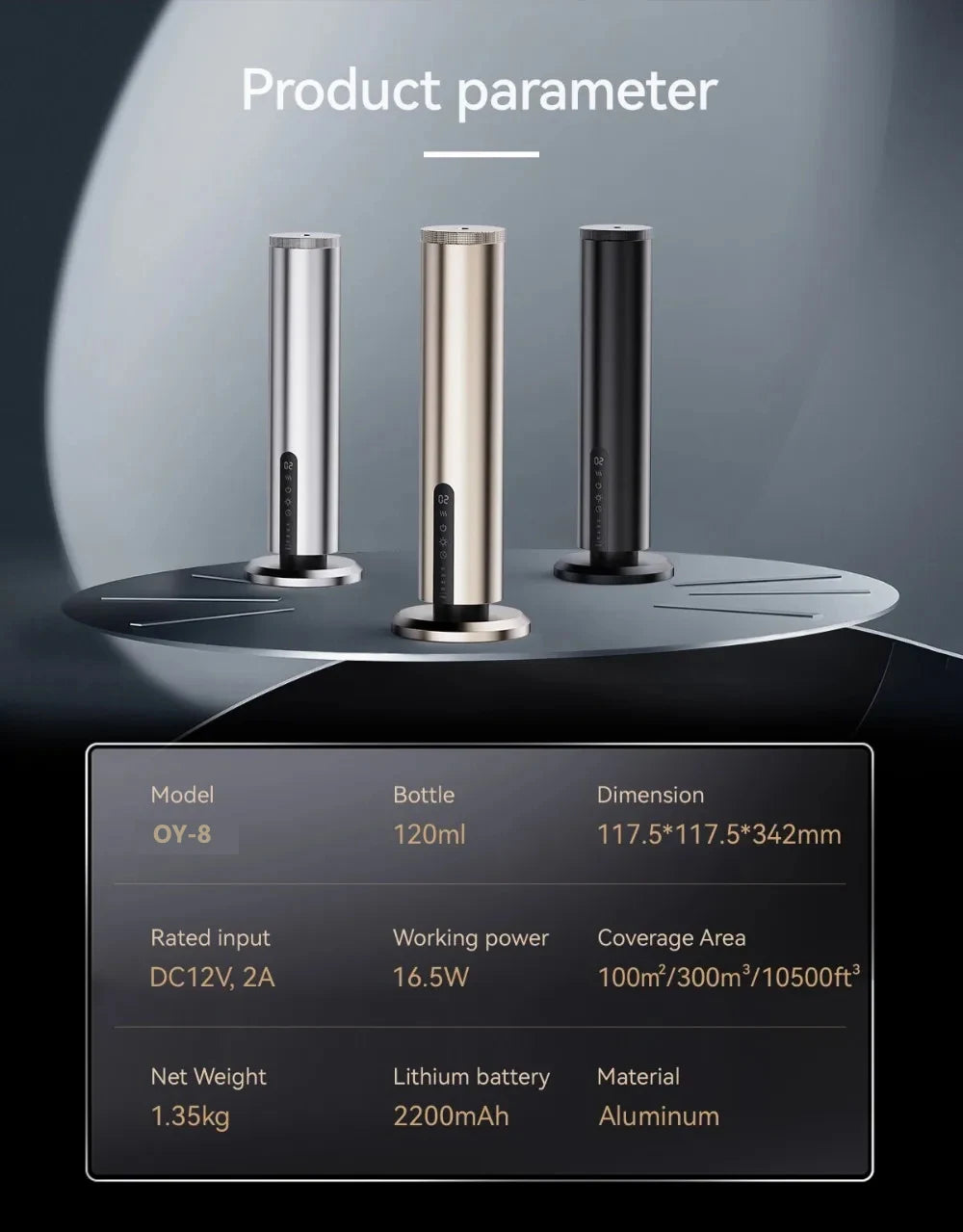 Home Intelligent Aroma Essential Oil Diffuser Aroma Diffuser Machine APP Control Big Coverage Electric Smell for Hotel