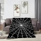 Spiderweb Flannel Throw Blanket — view 3