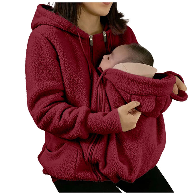 Two-in-One Maternity Fleece Hoodie