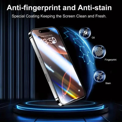 Dust Free Easy Installation HD Screen Protectors For iPhone 17 16 15 14 Plus 13 12 Mini 11 Pro Max XR X XS 17 Air Tempered Glass