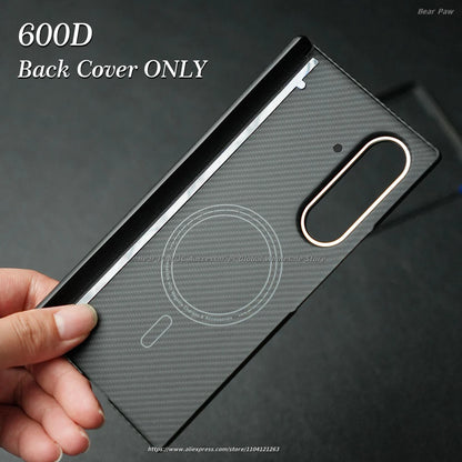 Magnetic for MagSafe Case for Samsung Galaxy Z Fold 7 W26 Aramid Carbon Fiber Cover Ultra-Thin Lightweight Armor for W26 Cover