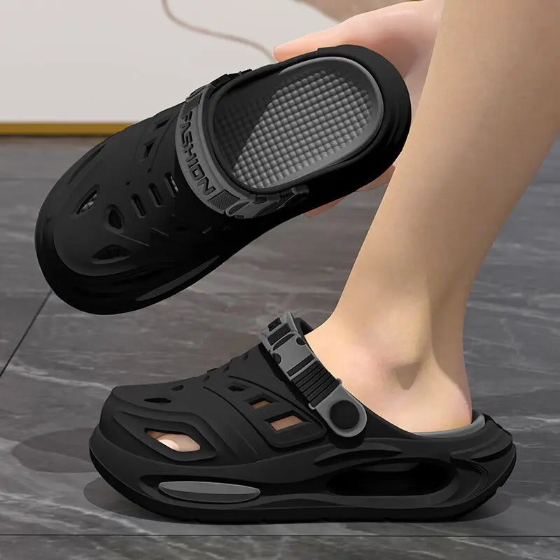 Bow foot supported EVA sports sandals suitable for men's summer indoor 2026 new cool slippers suitable for men's home decoration