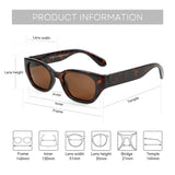 Zenottic Narrow Cat-Eye Sunglasses — view 4