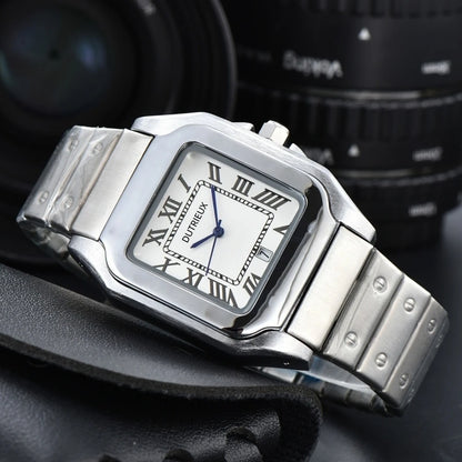 Hot 39mm Square Dial Luxury Watches for Men Auto Date Steel Strap Cxxtixx Designer Fashion Classic Male AAA Clocks for Gift