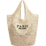 Woven Straw Beach Tote — view 8