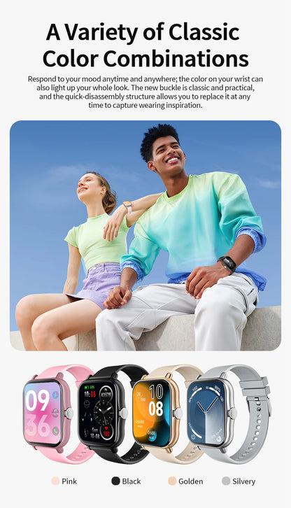 2026 New Smartwatch Bluetooth Call Fitness Tracker Heart Rate Sleep Record Outdoor Sport Watch for  Android/IOS Men Women Gift