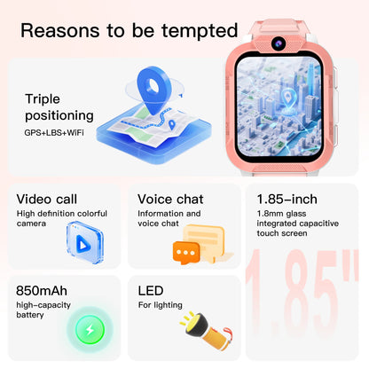 New Z40Pro Kids Smart Watch Waterproof Video Monitor Tracker 4G Call Watch SOS GPS Location Digital Watches for Chirdren's Gift