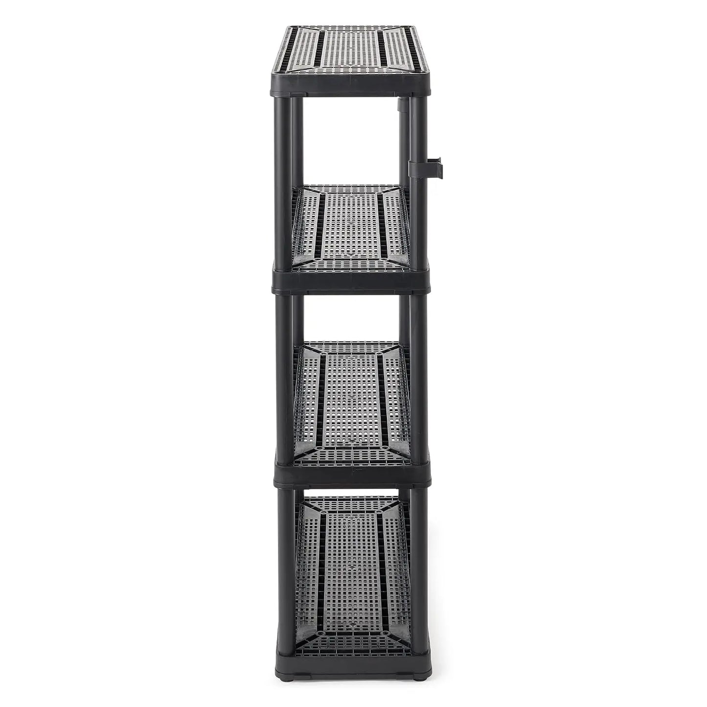 4 Shelf Fixed Height Ventilated Medium Duty Storage Unit 14 x 32 x 54.5" Organizer System for Home, Garage, Basement, &, Custom