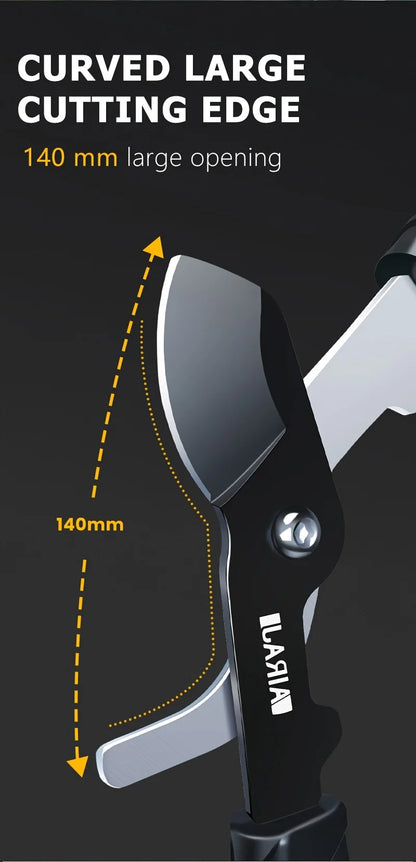 Professional Pruning Shears - Multi-Functional, Anti-Slip Grip, Large Opening, Durable Metal, Green - Ideal for Garden Trimming