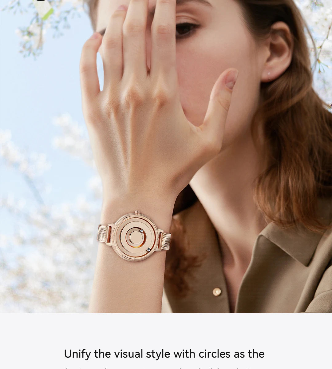 Eutour New Original Magnetic Rose Gold Trend Women's Watches Female Student Quartz Watch Simple Fashion Women's Watches
