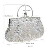 Beaded Embroidered Evening Clutch — view 6