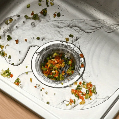 2-Pack Stainless Steel Sink Strainers - Thanksgiving Cooking & Clog Prevention for Kitchen and Bathroom Sinks.