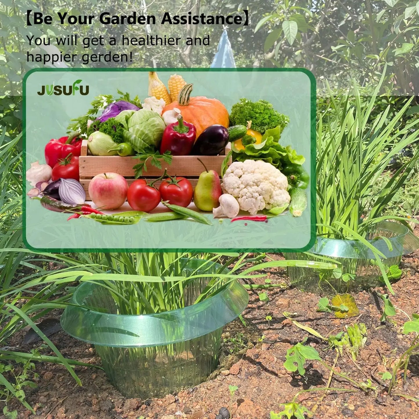 1/30pcs Plants Slug Protection Rings Green Planter Flower Pot Snail Vegetables Cover Reusable Pest Control Trapper Garden Tool