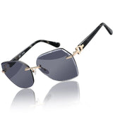 Zenottic Geometric Rimless Sunglasses — view 9