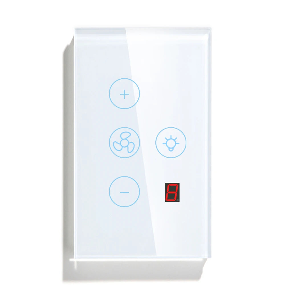 tuya Zigbee Smart fan switch Network connection APP remote control Alexa and Google Assistant AC110V 220V voice control