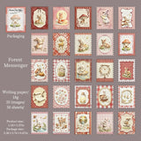 Vintage Floral & Animal Scrapbook Stickers — view 10