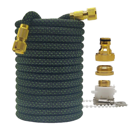 High Pressure Garden Water Hose Expandable Magic Flexible 2.5-30 Meters Sesame Granules Pipe Garden Farm Irrigation Car Wash Gun