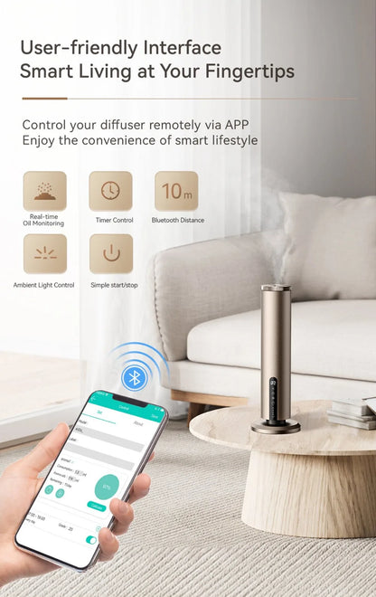 Home Intelligent Aroma Essential Oil Diffuser Aroma Diffuser Machine APP Control Big Coverage Electric Smell for Hotel