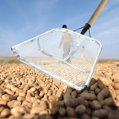 Garden Sifter for Soil Sturdy Stainless Steel Soil Sieve with Easy Grip Handle Ergonomic Portable Farm Shovel Multifunctional