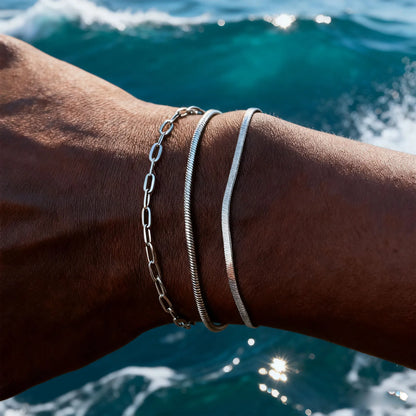 1/2/3pcs Chain Bracelet for Men Women,Stainless Steel Twisted Rope Cuban Chain Wristband,Hip Hop Minimalist Jewelry Gift