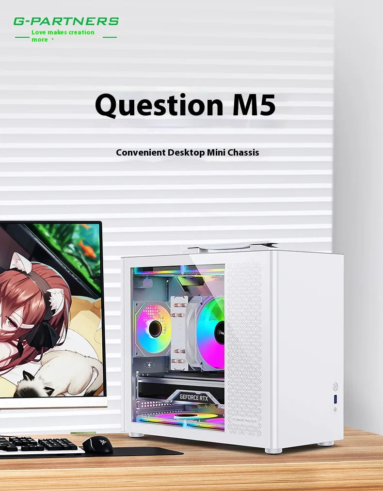 Question M5 PC case M-ATX Portable Computer Case ITX Motherboard ATX/SFX Power Supply Support U3 Desktop MINI Small Chassis