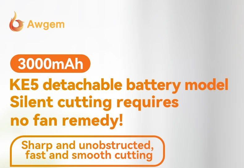 Awgem KE5 Handheld Ultrasonic Cutter Ultrasonic cutting knife DIY Electric Carving Tool for Plastic/Resin/3D Printing/Textile