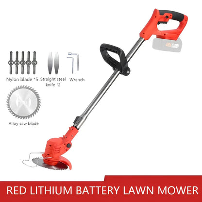 2026 New Cordless Handheld Electric Grass Trimmer Adjustable Lawn Mower Garden Tool Compatible With Makita 21V Battery