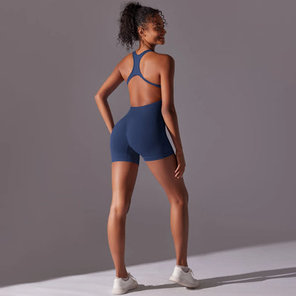 Jumpsuit Suits For Fitness Ribbed Gym Set Workout Sets Tracksuits Fitness Gym Clothing For Seamless Women Yoga Set Sportswear