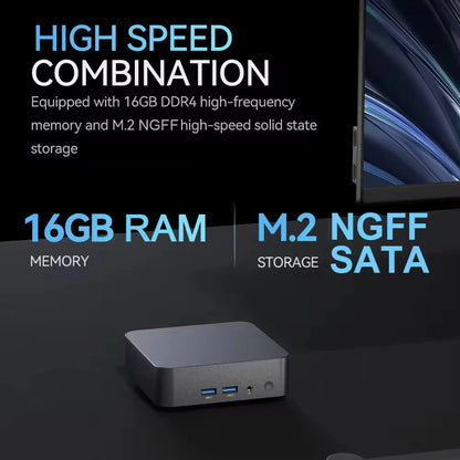 Windows11 Intel Core i9 10980HK Mini PC Processor UHD Graphics Small Pocket Computer Mini WiFi6 1TB SSD Desktop Gaming Computer