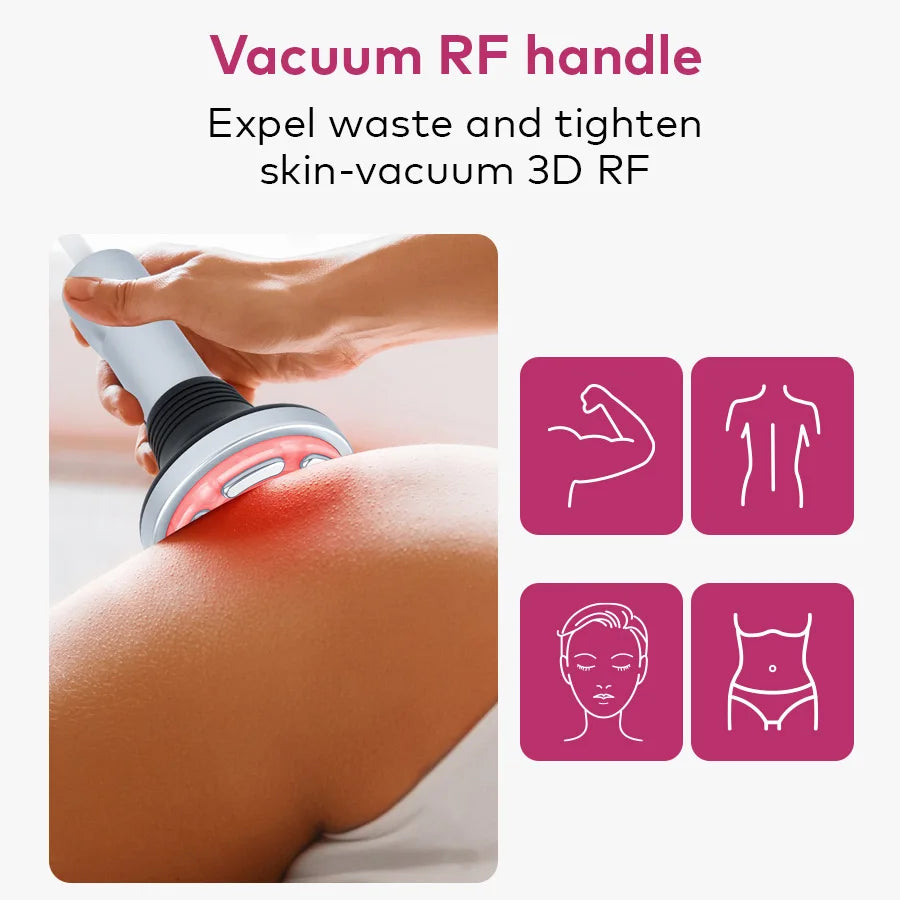 4 in 1 80K Cavitation Ultrasonic Body Slimming Machine Beauty Devic  Facial Massager Skin Tighten Face Lifting Vacuum Suction