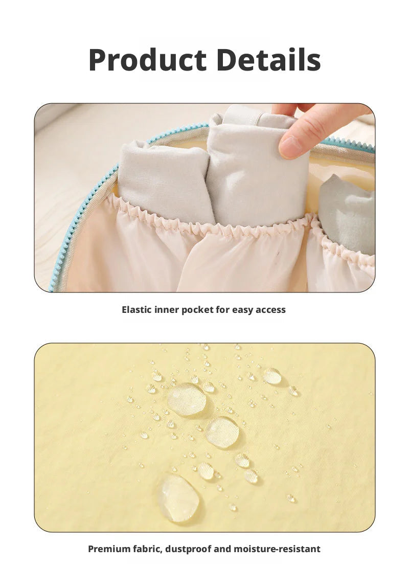 Underwear Storage Bag, Travel Portable Panty And Sock Storage Bag, Three-in-one Travel Set  Waterproof Storage Bag For Underwear
