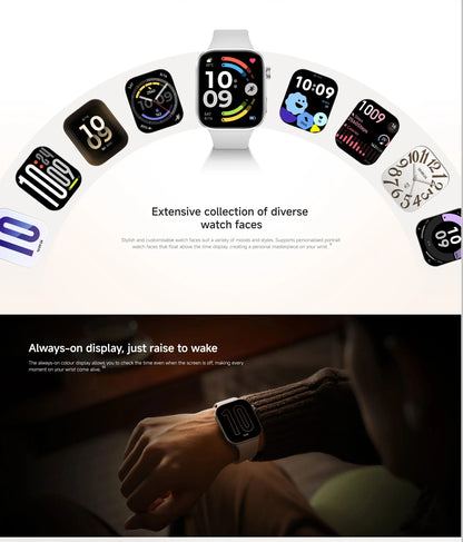 Global Version Redmi Watch 6 2.07" AMOLED Screen 550mAh Battery 150+ Sports Modes 5ATM Water Resistance Xiaomi HyperOS 3