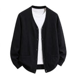 Men's V-Neck Button Cardigan — view 8
