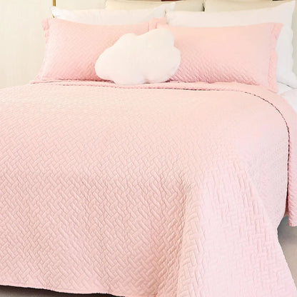 KOZINAP Quilt Queen Size 92x96 – Quilted Lightweight Comforter, Cooling Summer Bedspread, Decorative Bedding Set
