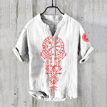 Spring and summer men's and women's shirts independent station casual Hawaiian style shirts men's tops 100% linen new hot sale