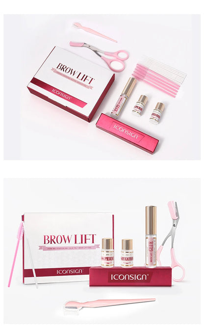 New DIY Brow Perm Eyebrow Lift 45-60 Days ICONSIGN Professional Brow Lifting Brow Perming Set Brow Beauty Makeup Tool Home Use