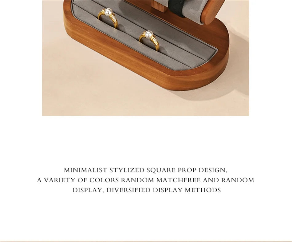 MISHITU T-shaped Watch Stand Wooden Jewelry Watch Display Stand Watch Storage Holder Bracelet Jewelry Display Watch Storage Rack