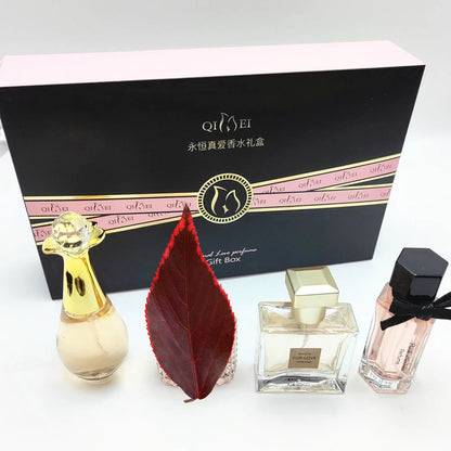 Luxury Brand Perfume Women Eau De Parfum Femme Gift Box 4Pcs Set 100ml Perfumes De Mujer Fresh Natural Floral Fruity Scent Spray