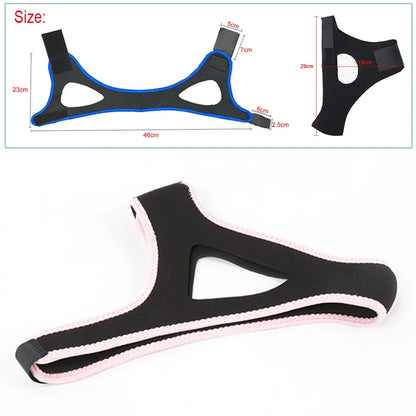 Tcare Anti Snoring Chin Strap Best Stop Snoring Device, Adjustable Snore Reduction Belt Sleep Aids Chin Strips Belt for Unisex