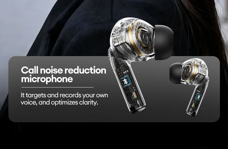 New Lenovo LE232 ANC Bluetooth 6.0 Headphones Active Noise Cancelling Wireless Earphone Power Display Music TWS Earbuds Choice