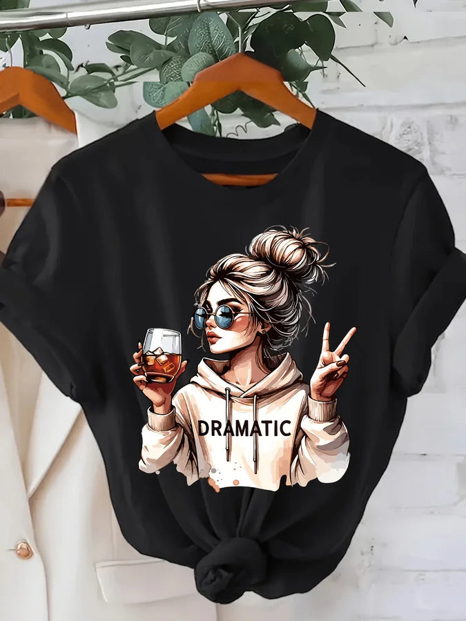 Women's Dramatic Graphic T-Shirt — product image