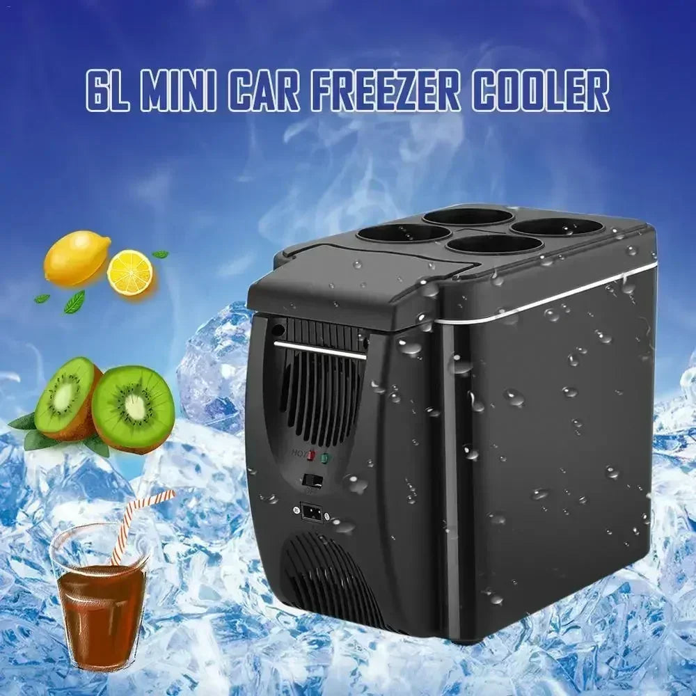 6L Portable Compact Mini Fridge 12V Car Refrigerator Freezer for Camping Traveling Electric Cool Box Summer Outdoor Fridge Amagi